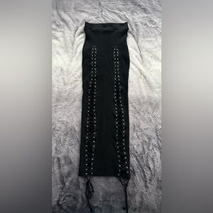 Elegant Black High Low Dress